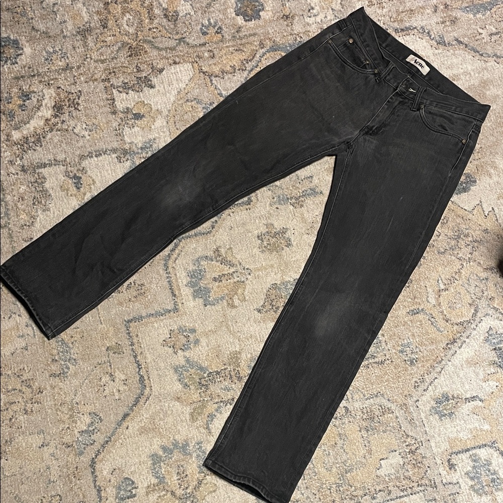 Acne "Mic Raven" Faded Black Jeans 30x30